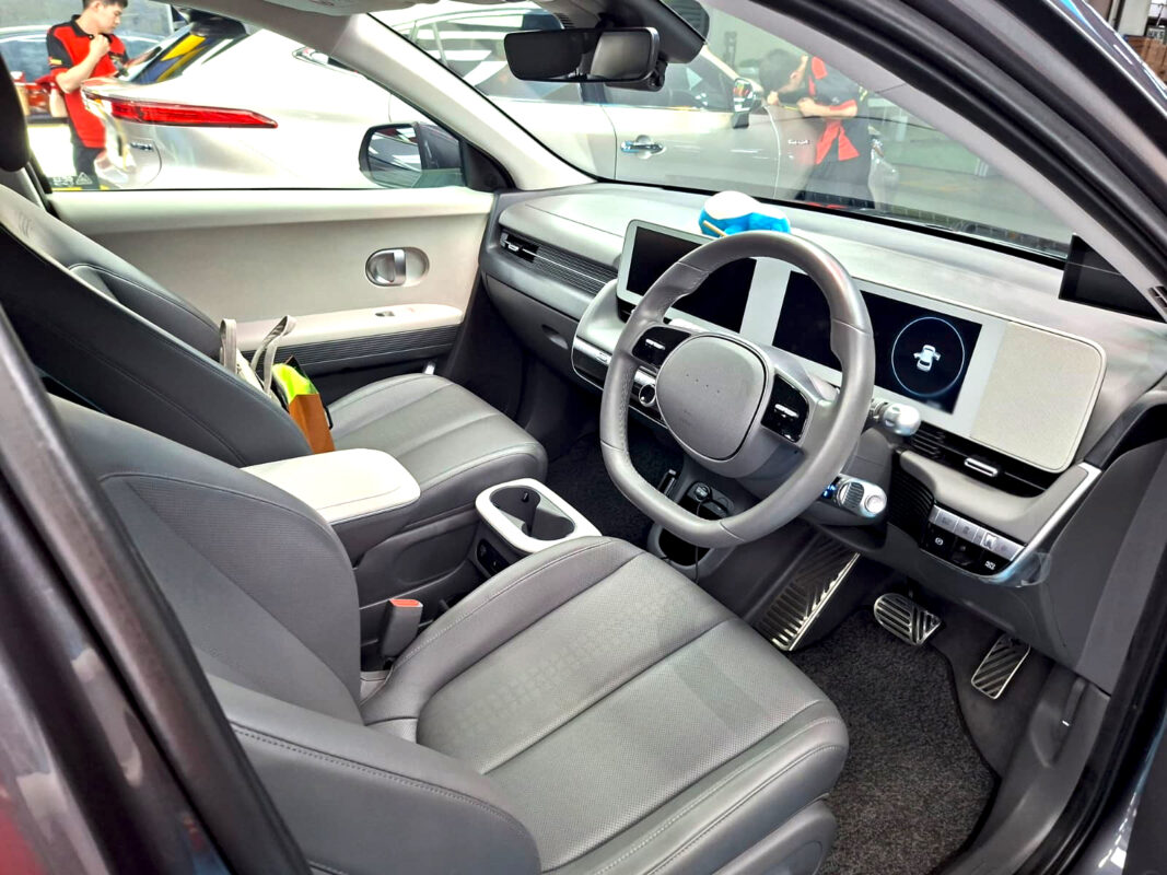 The Hyundai Ioniq 5's protected, high-gloss finish.