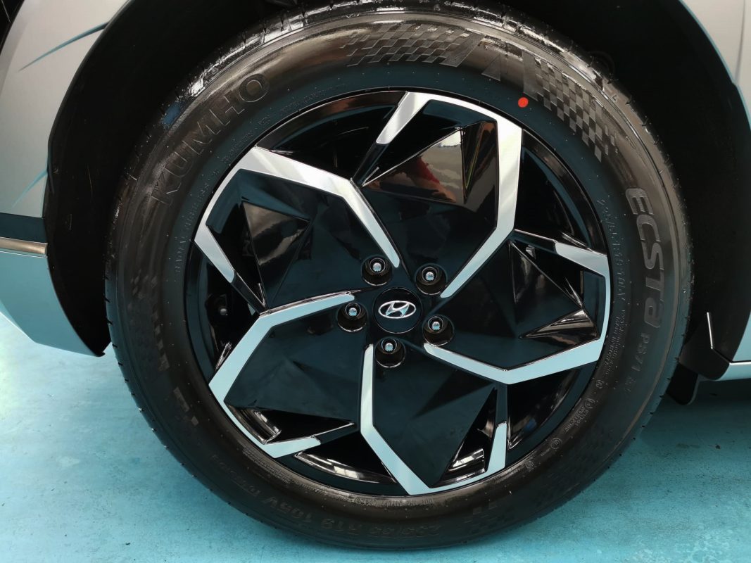The Hyundai Ioniq 5, finished and ready for collection.