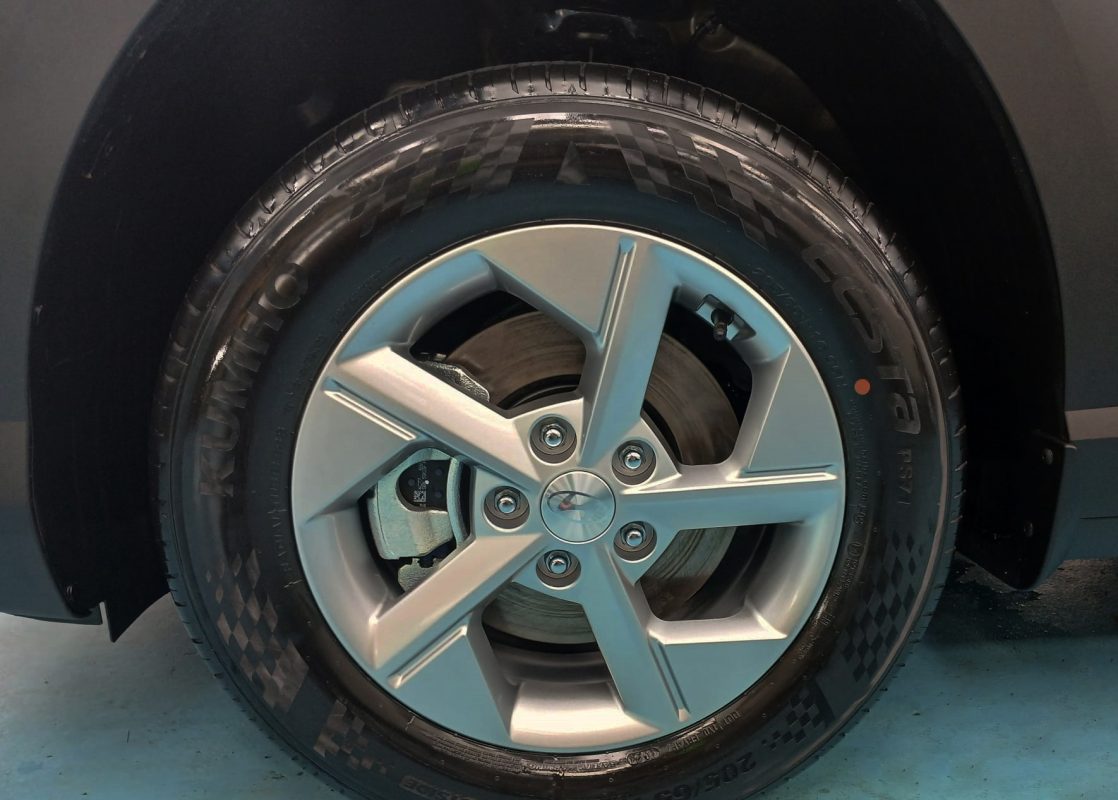 The Hyundai Kona, finished and ready for collection.