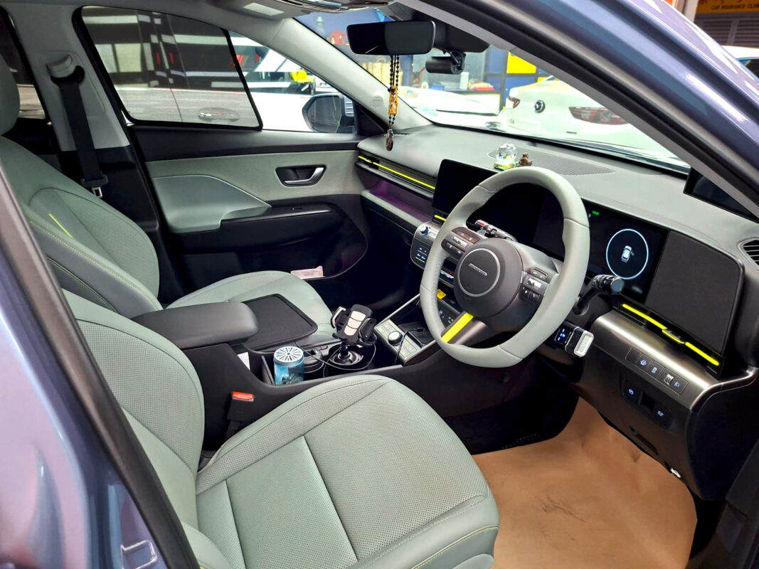 The Hyundai Kona's protected, high-gloss finish.