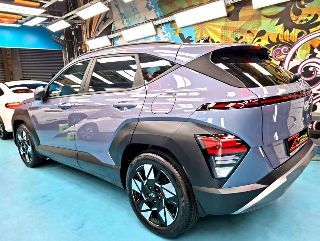 The Hyundai Kona after its ZeTough coating.