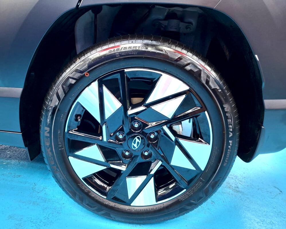 The finished Hyundai Kona, glossy and protected.