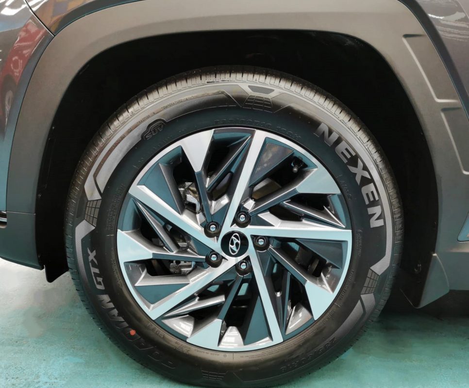 The Hyundai NX4 Tucson, finished and ready for collection.