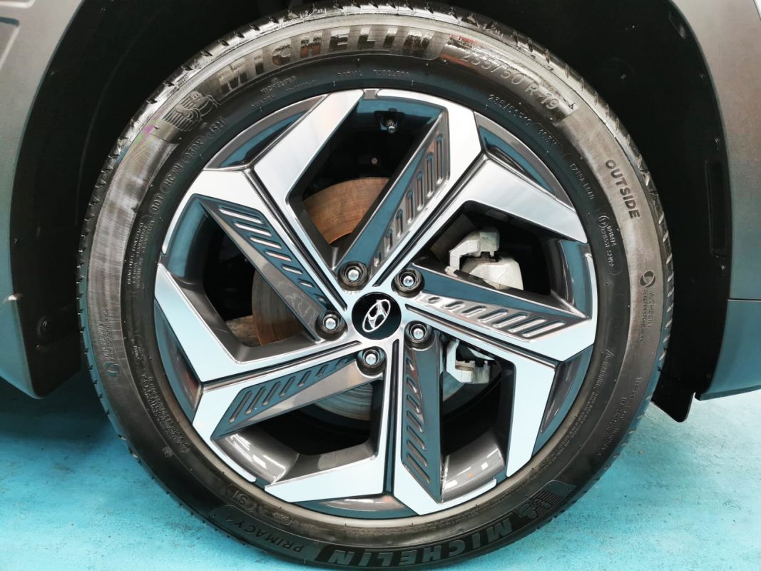 The Hyundai NX4E Tucson, finished and ready for collection.