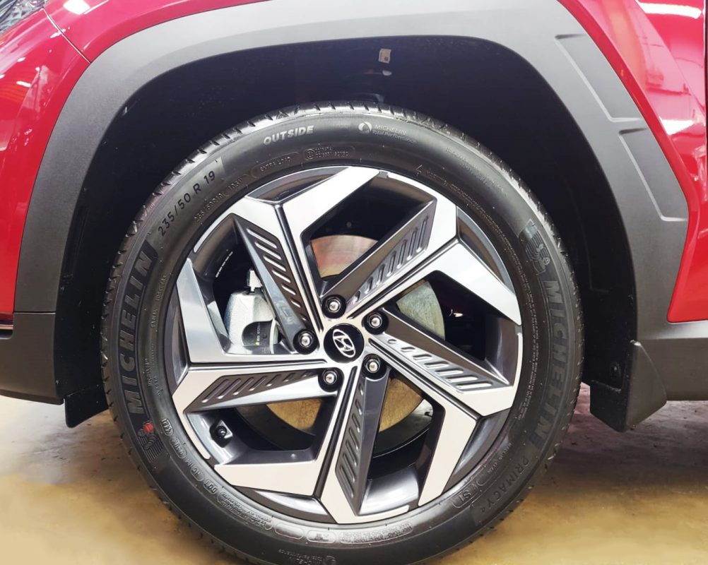 The Hyundai NX4E Tucson, finished and ready for collection.