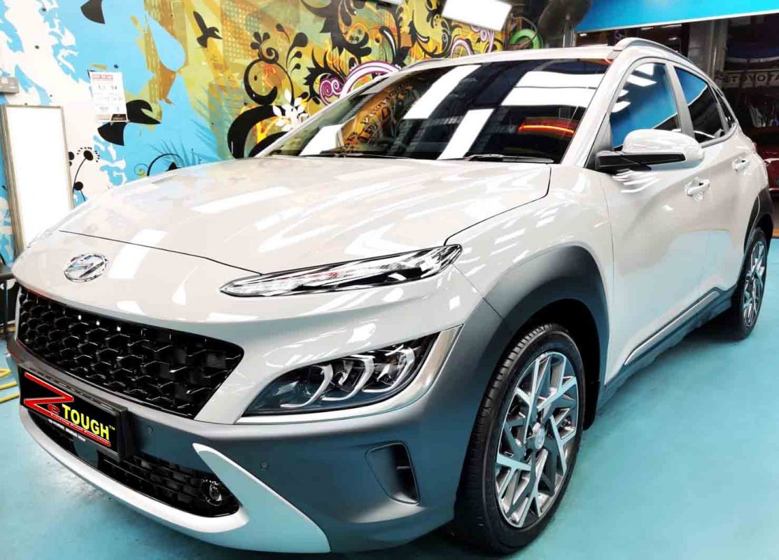 Hyundai OS Kona HEV, sealed with ZeTough Titanium at Revol Carz.