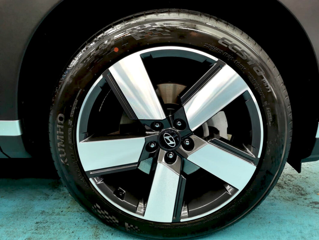 The Hyundai Santa Fe, finished and ready for collection.