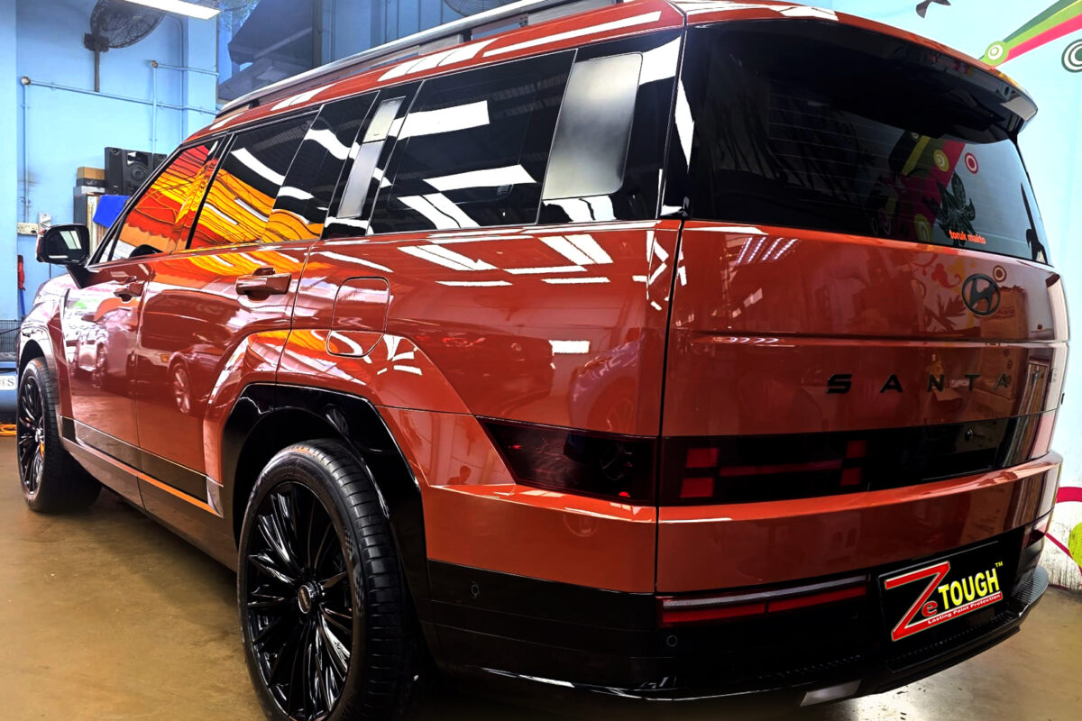 The Hyundai Santa Fe after its ZeTough coating.