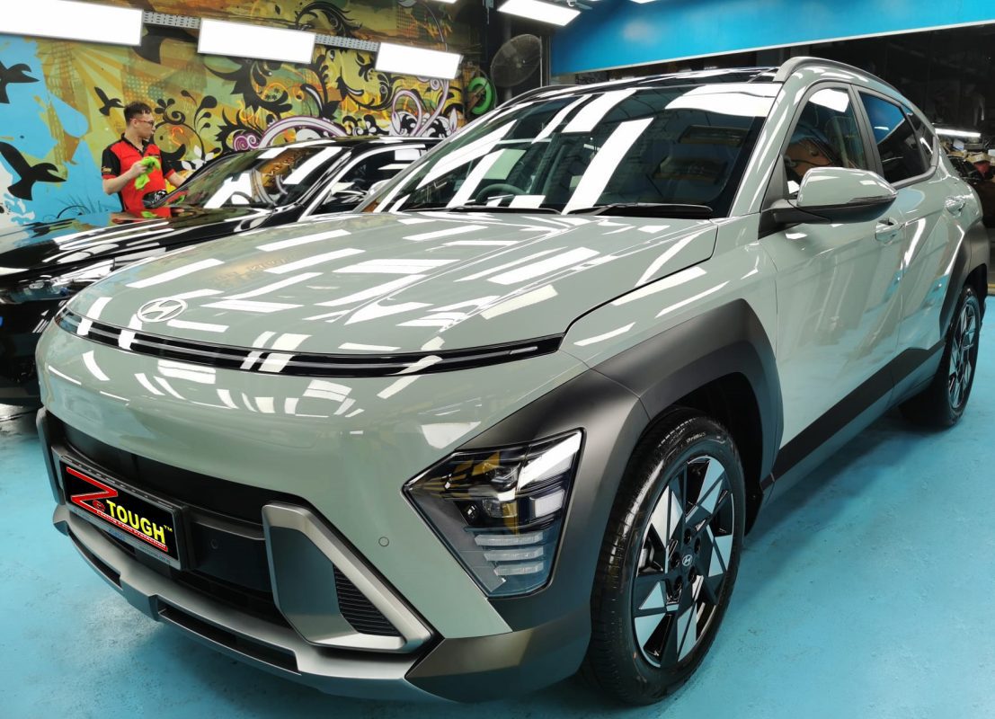 Hyundai SX2 Kona, sealed with ZeTough Ceramic at Revol Carz.
