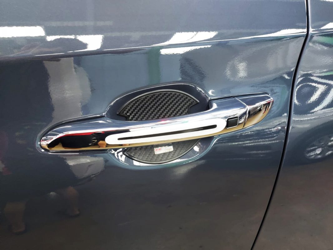 Front three-quarter view of the Hyundai TL Tucson after coating.