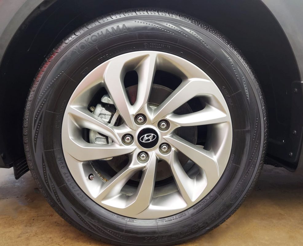 The Hyundai Tucson, finished and ready for collection.