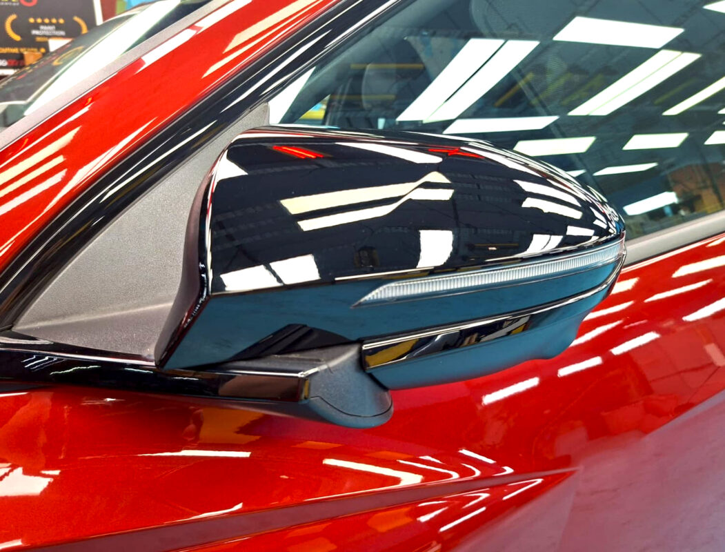 Detailed exterior of the Hyundai Tucson.