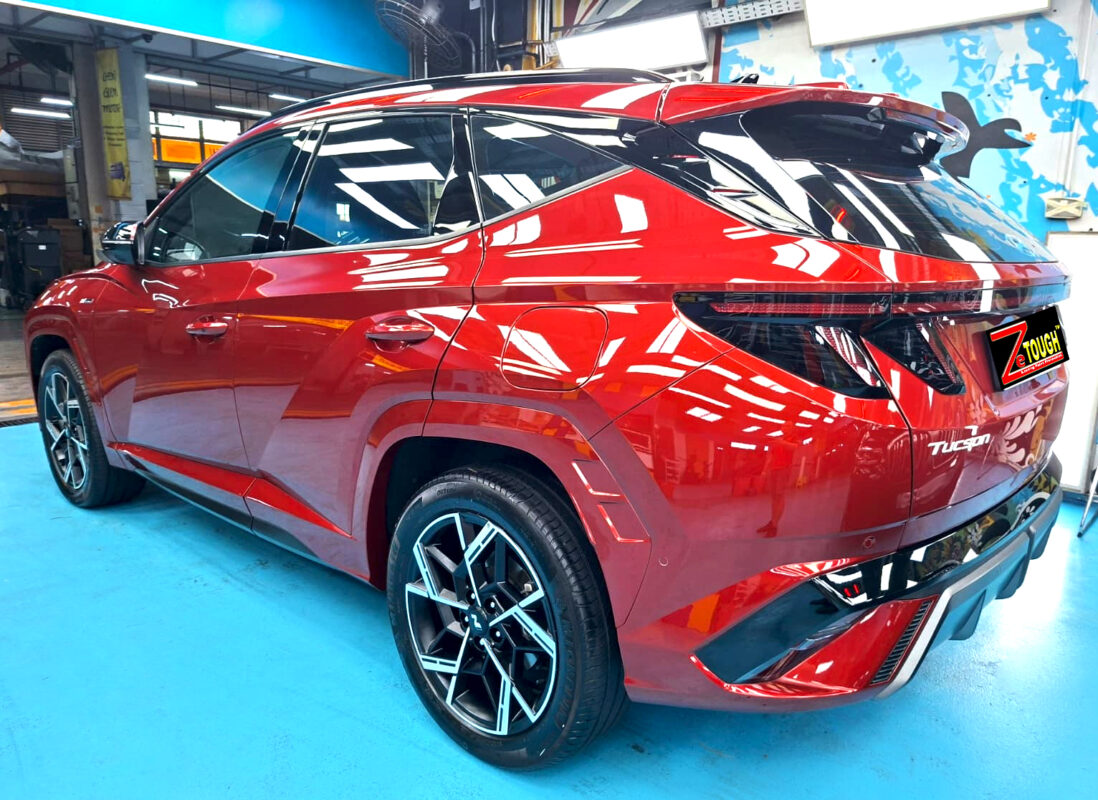 The Hyundai Tucson after its ZeTough coating.