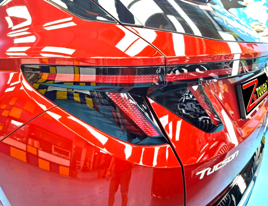 The finished Hyundai Tucson, glossy and protected.