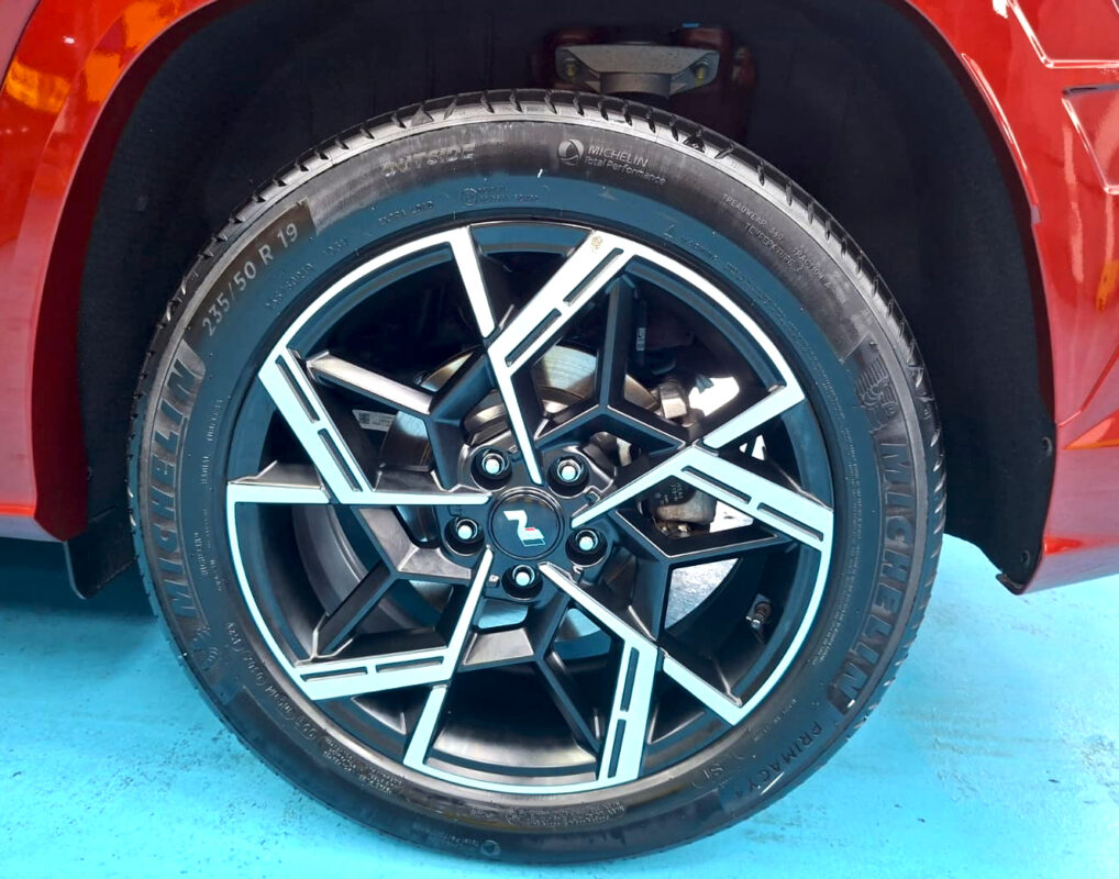 The Hyundai Tucson with its fresh, coated finish.