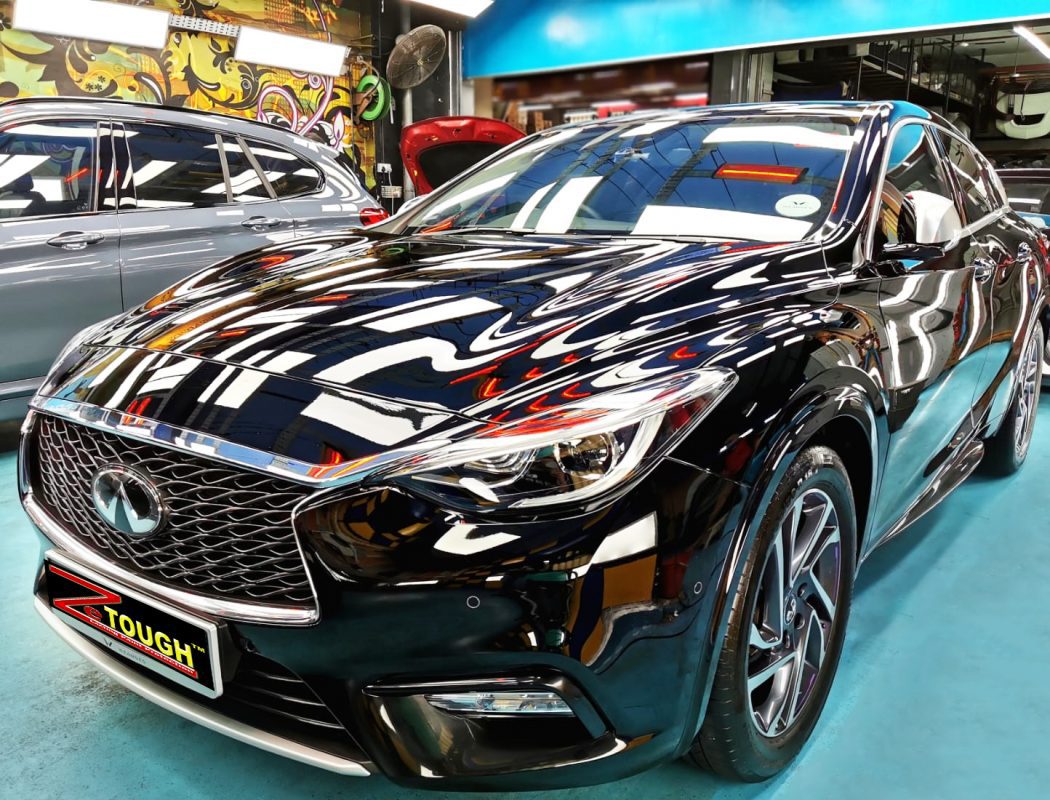 Infiniti Q30, sealed with ZeTough Ceramic at Revol Carz.