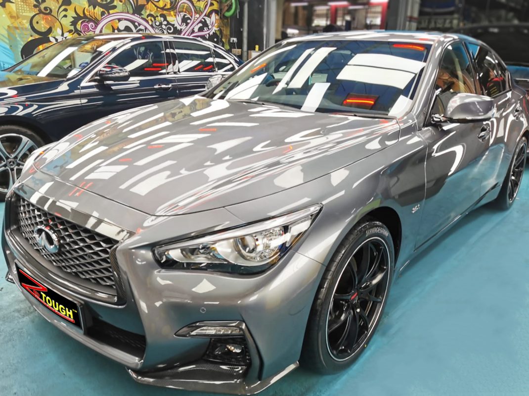 Infiniti Q50, sealed with ZeTough Ceramic at Revol Carz.