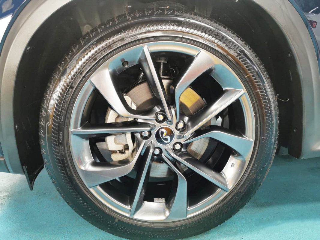 The Infiniti QX50, finished and ready for collection.