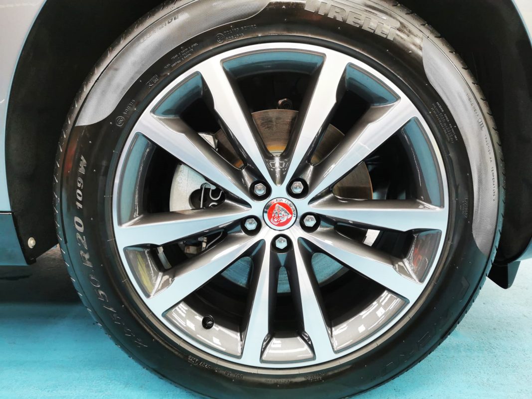 The Jaguar F-Pace, finished and ready for collection.