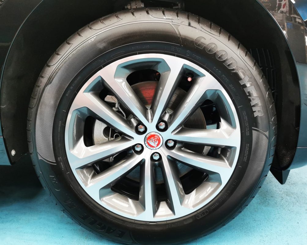 The Jaguar F-Pace, finished and ready for collection.