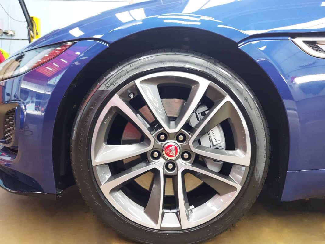 The Jaguar F-Type, finished and ready for collection.