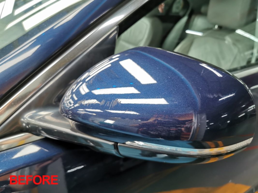 A finished detail of the resprayed XF.