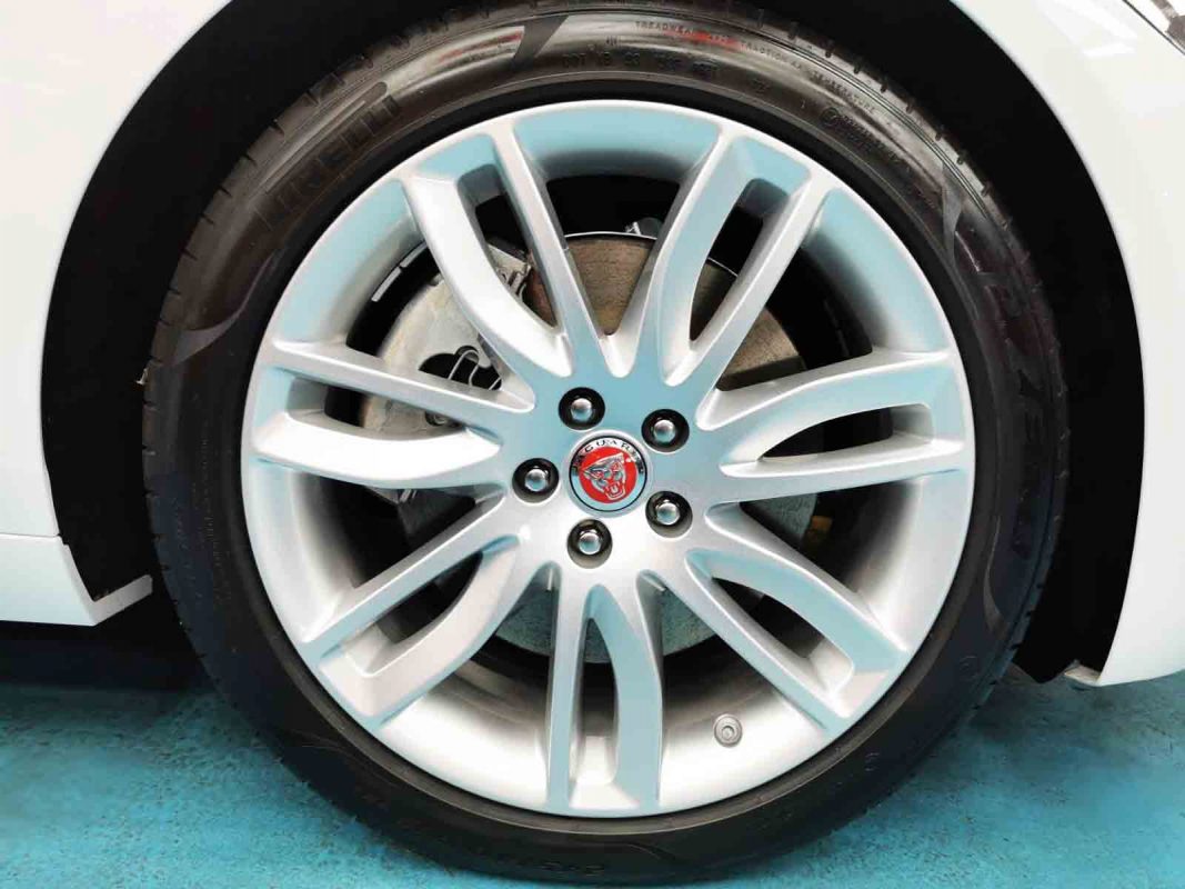 The Jaguar XF, finished and ready for collection.