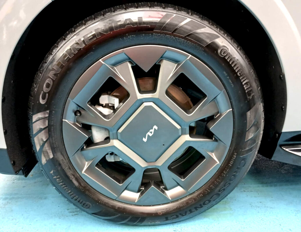 The Kia Carnival with its fresh, coated finish.