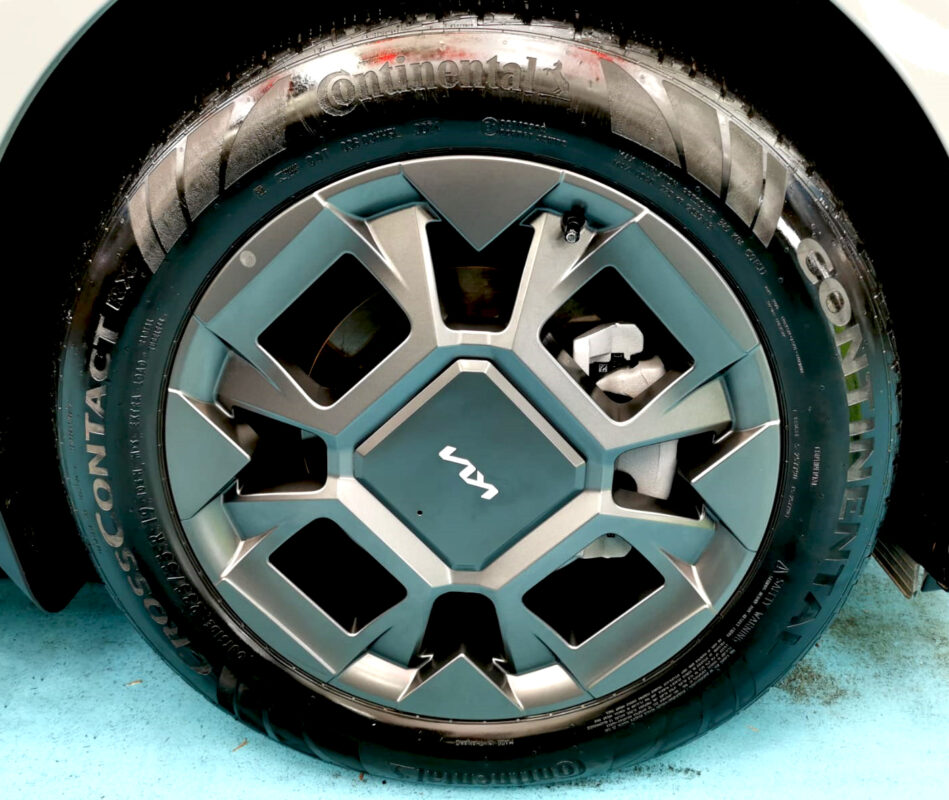 The Kia Carnival with its fresh, coated finish.