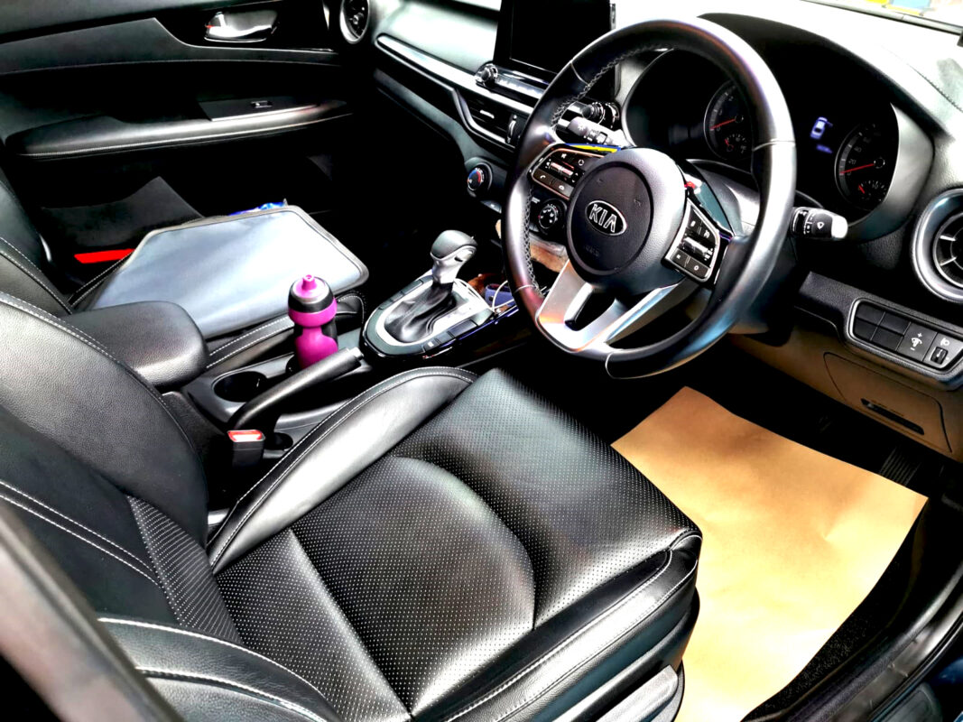 The Kia Cerato's protected, high-gloss finish.