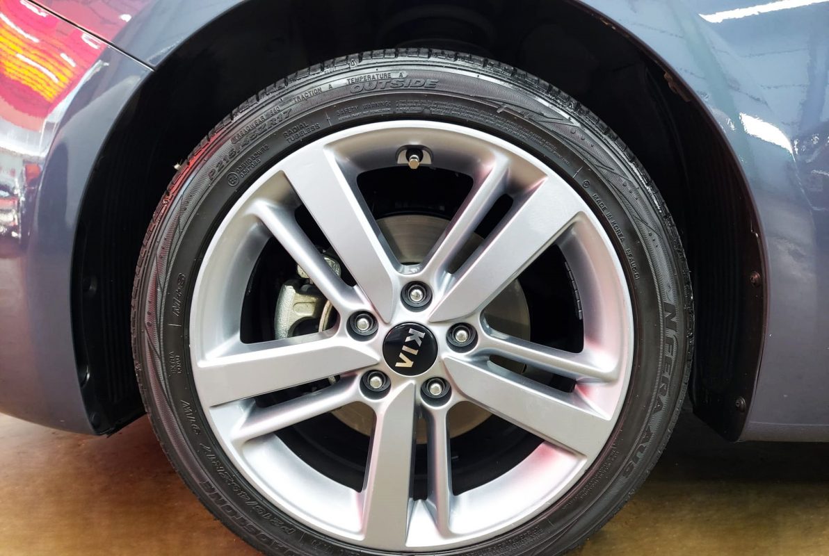 The Kia Forte K3, finished and ready for collection.