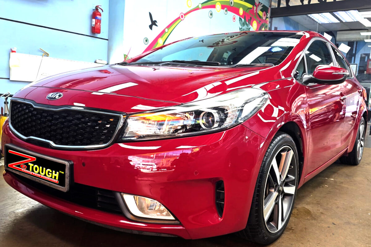 Kia Forte K3, sealed with ZeTough Ceramic at Revol Carz.