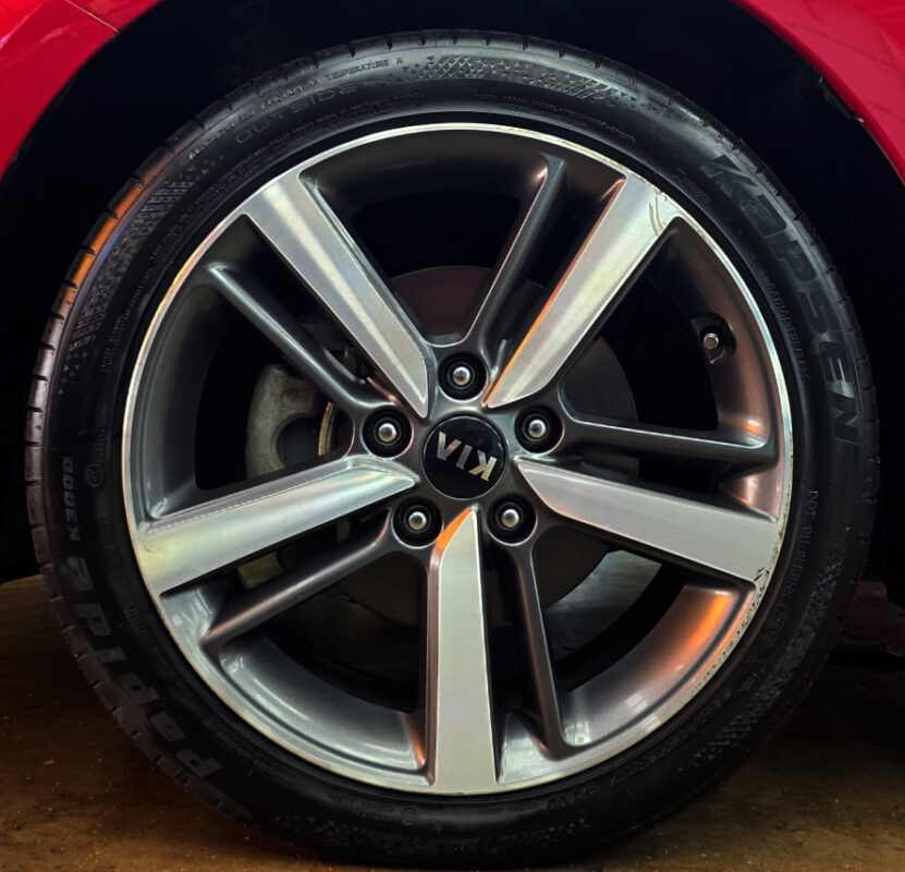 The Kia Forte K3, finished and ready for collection.