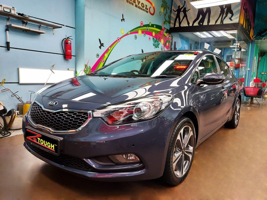 Kia Forte K3, sealed with ZeTough Titanium at Revol Carz.