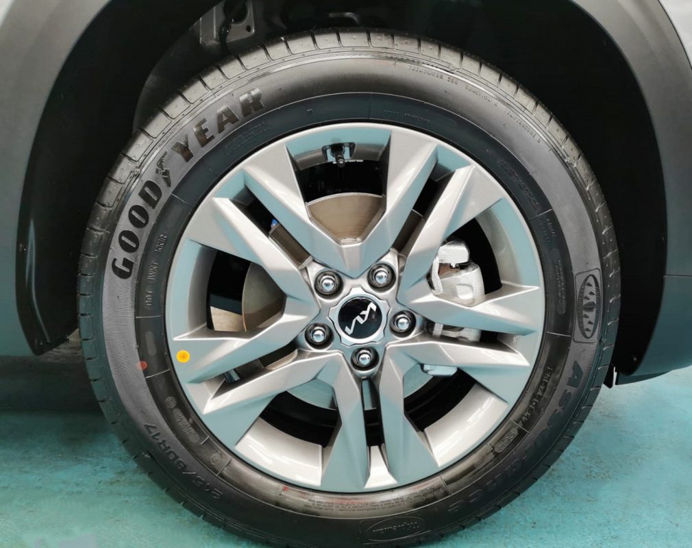The Kia Seltos, finished and ready for collection.