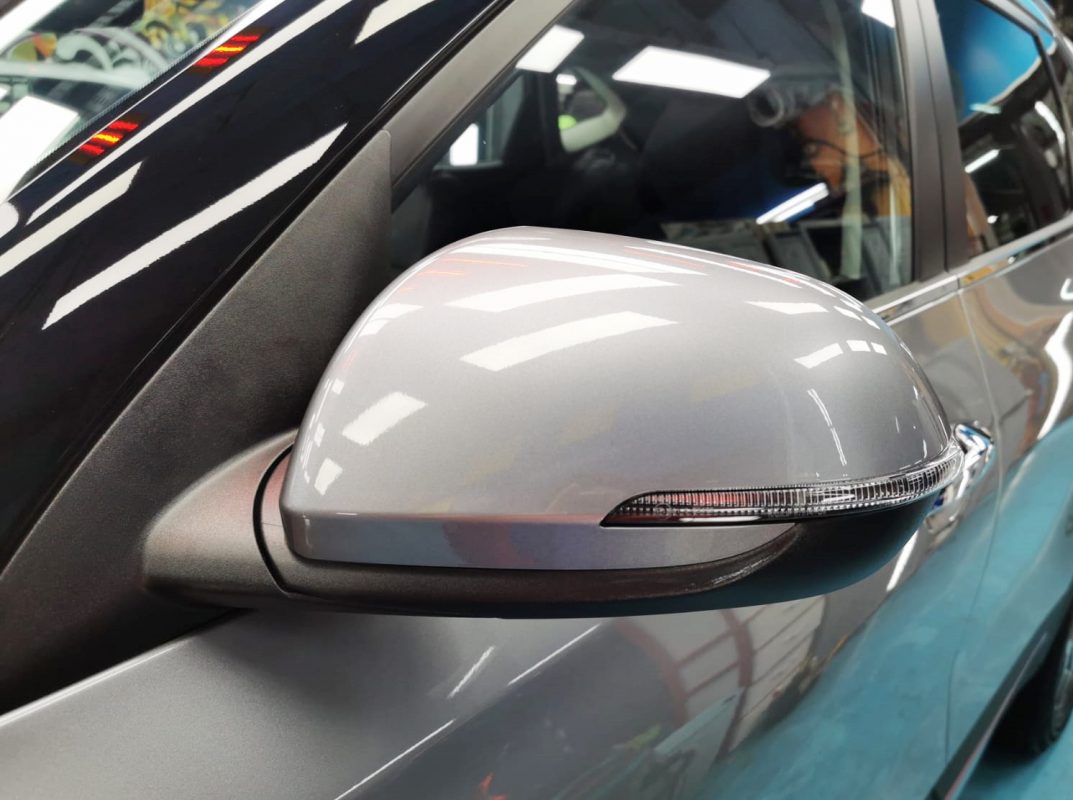 Rear quarter of the Kia Seltos, glossy and protected.