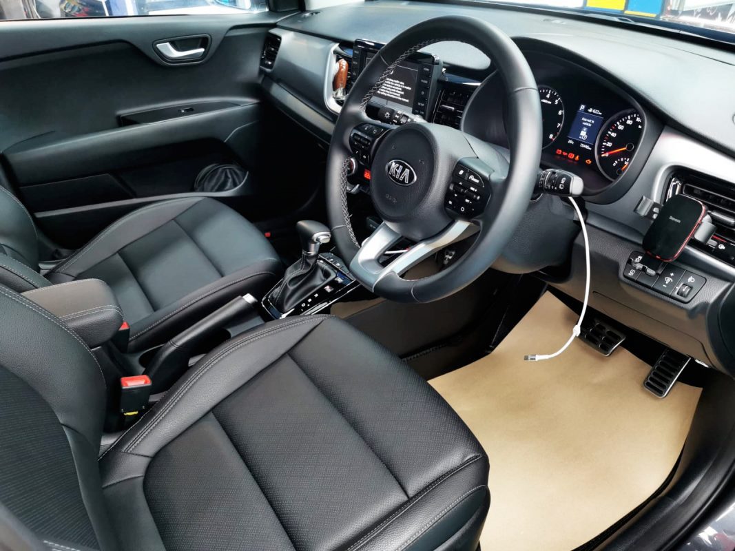 The Kia Stonic, finished and ready for collection.