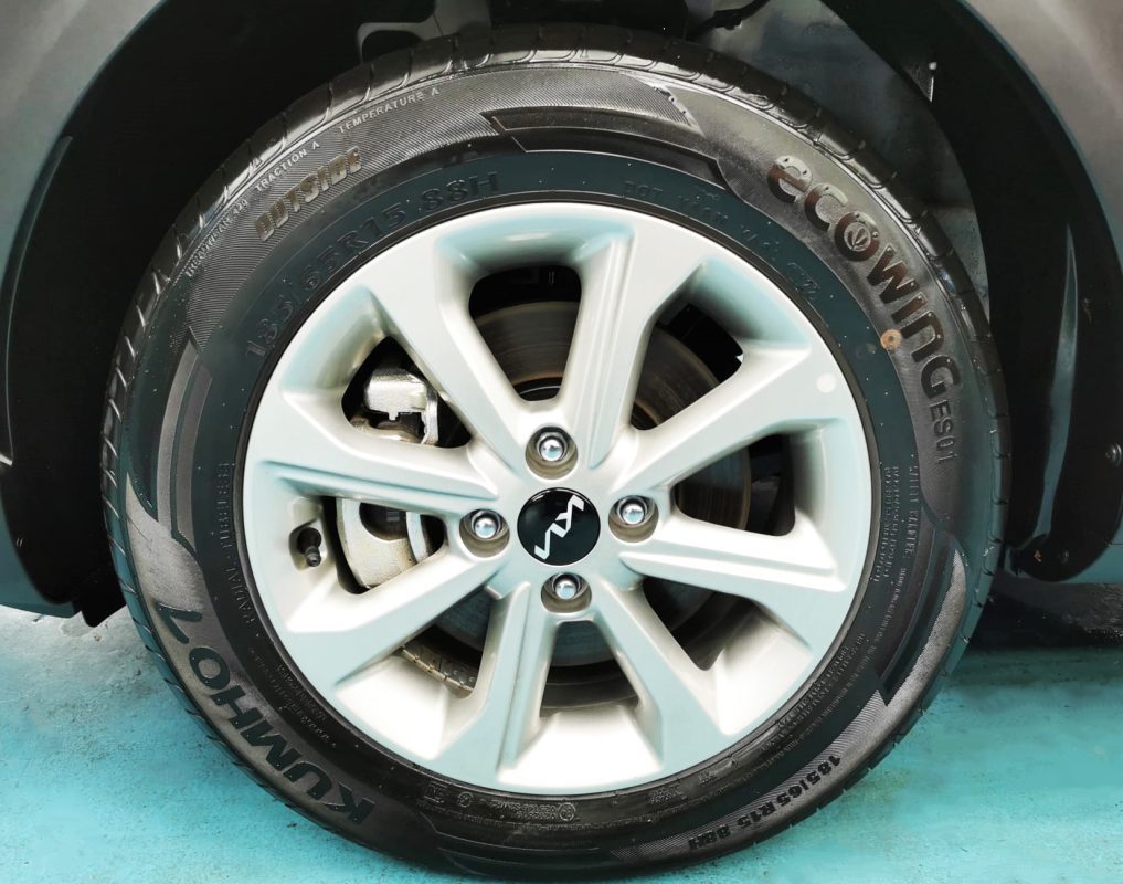 The Kia Stonic, finished and ready for collection.
