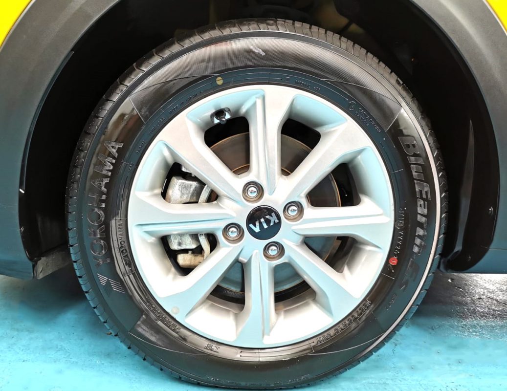 The Kia Stonic, finished and ready for collection.