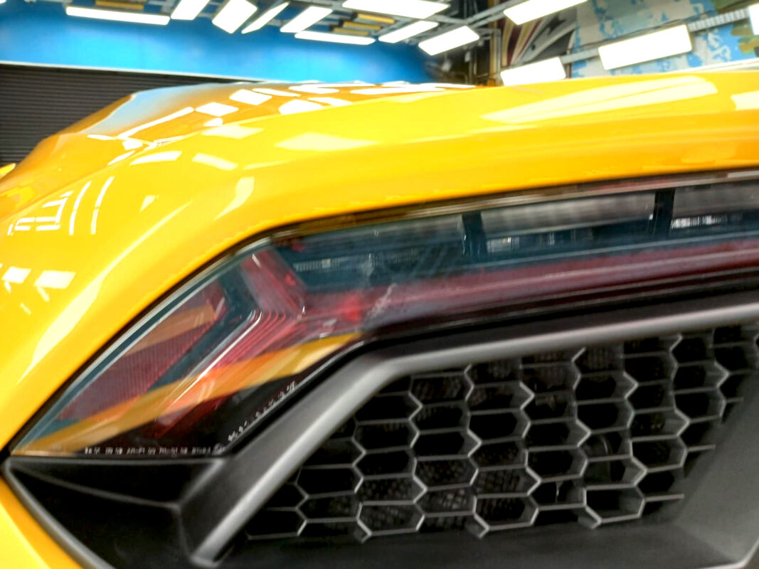 The Lamborghini Huracan after its ZeTough coating.