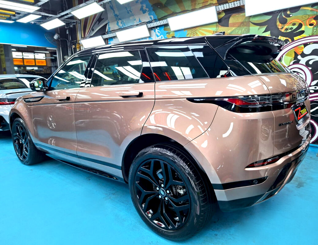 The Land Rover Range Rover Evoque after its ZeTough coating.