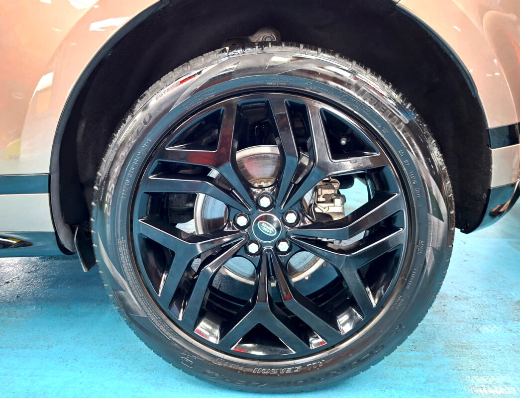 The Land Rover Range Rover Evoque with its fresh, coated finish.