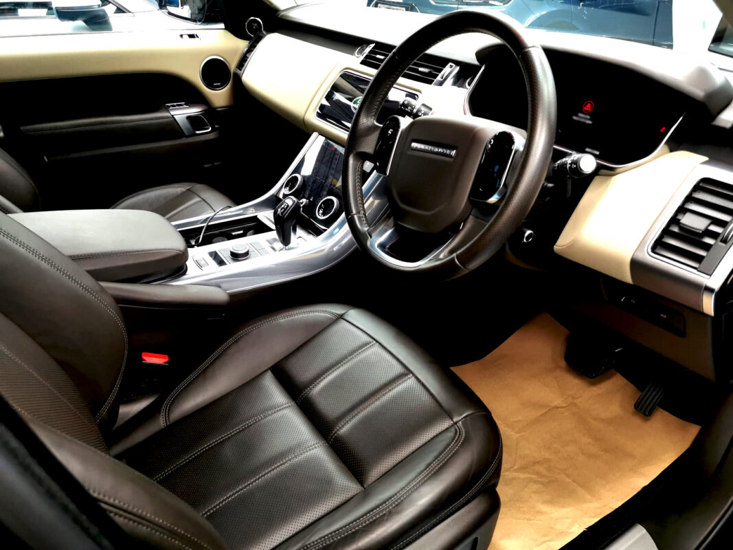The Range Rover's protected, high-gloss finish.