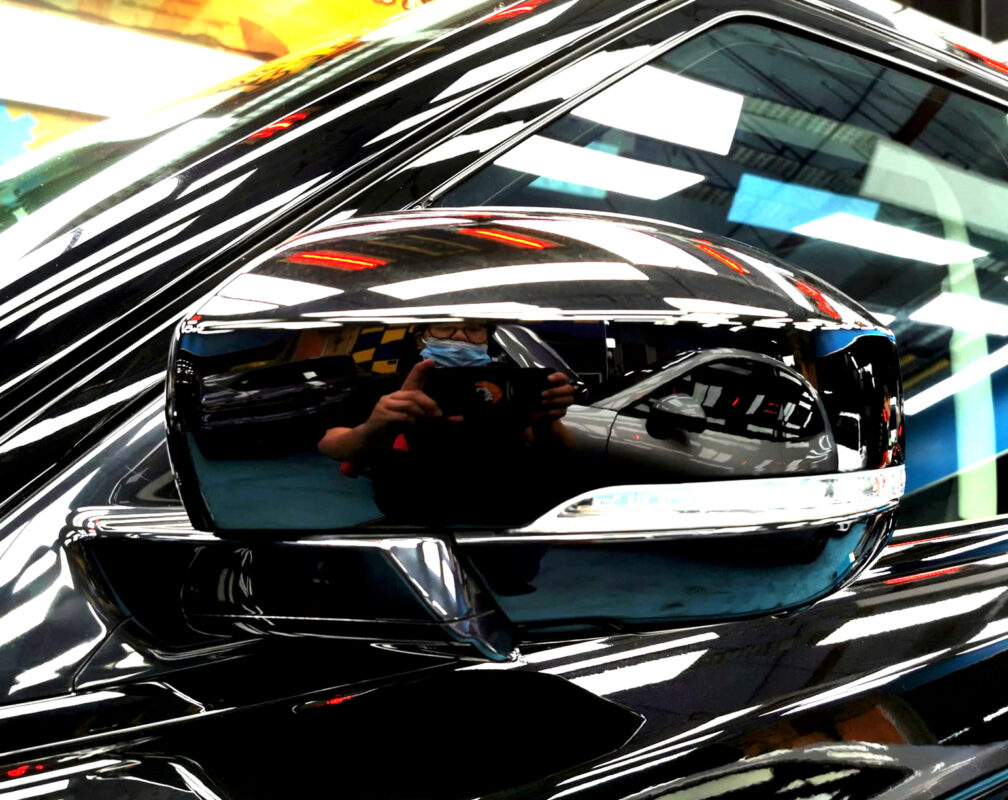 Detailed exterior of the Range Rover.