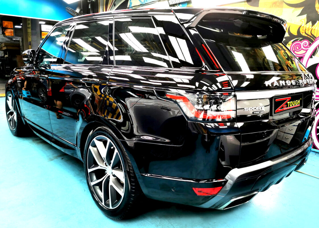 The Range Rover after its ZeTough coating.