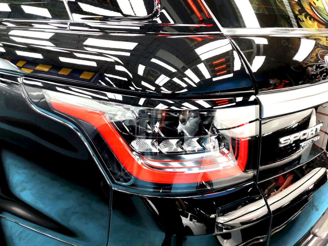 The finished Range Rover, glossy and protected.