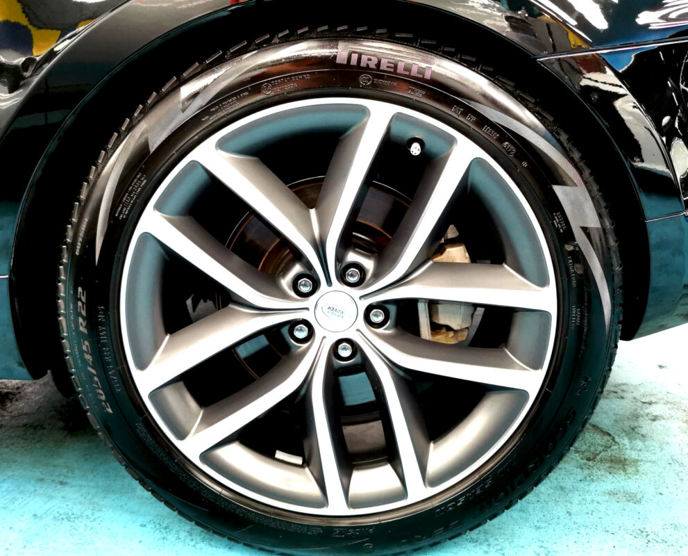 The Range Rover with its fresh, coated finish.