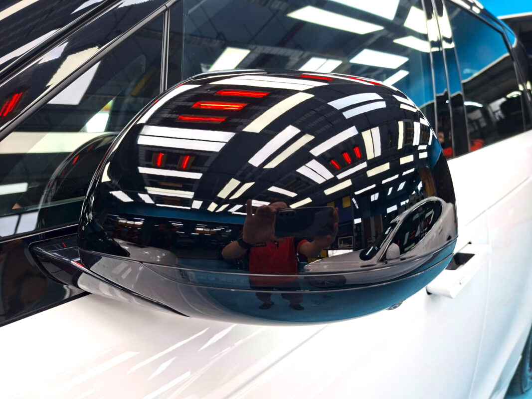 Detailed exterior of the Range Rover.