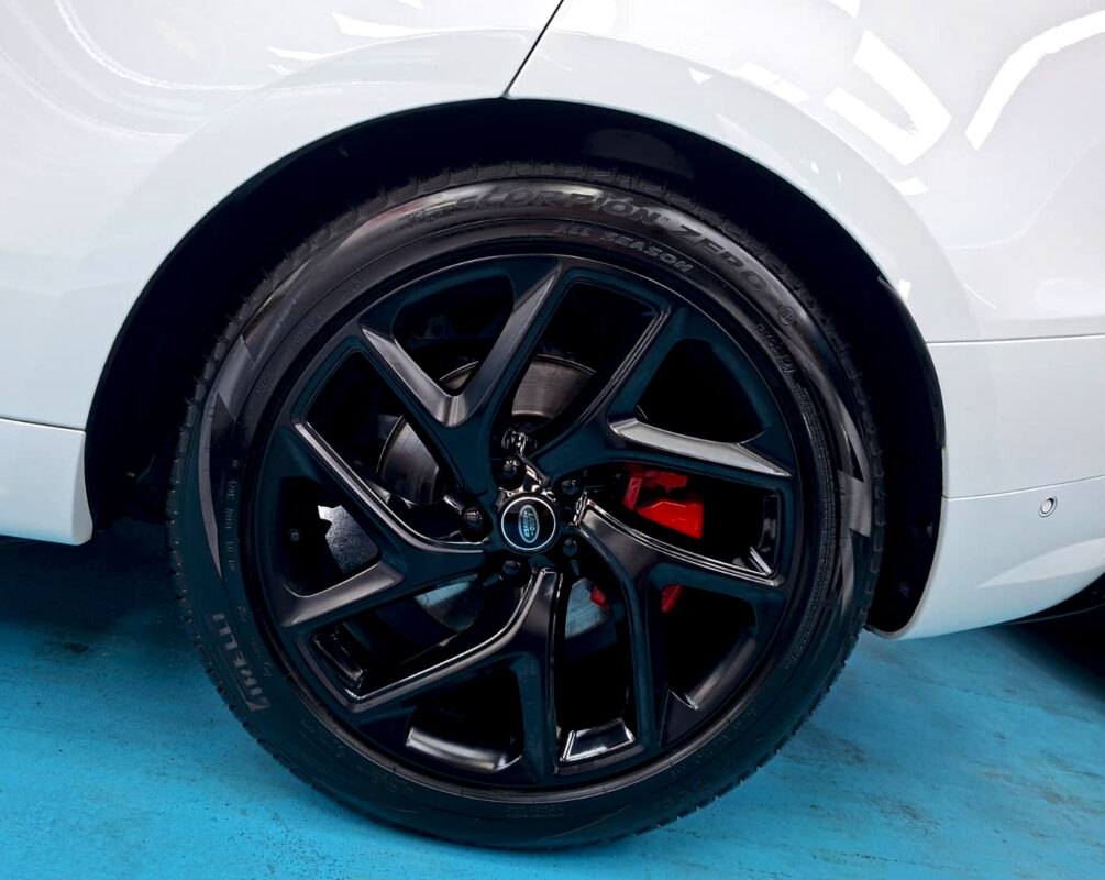 The Range Rover with its fresh, coated finish.