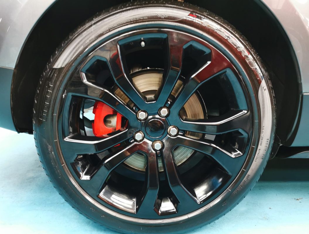 The Range Rover, finished and ready for collection.
